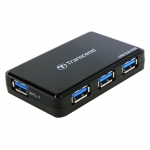 USB HUB 4-port USB 3.0 Transcend HUB3, Black